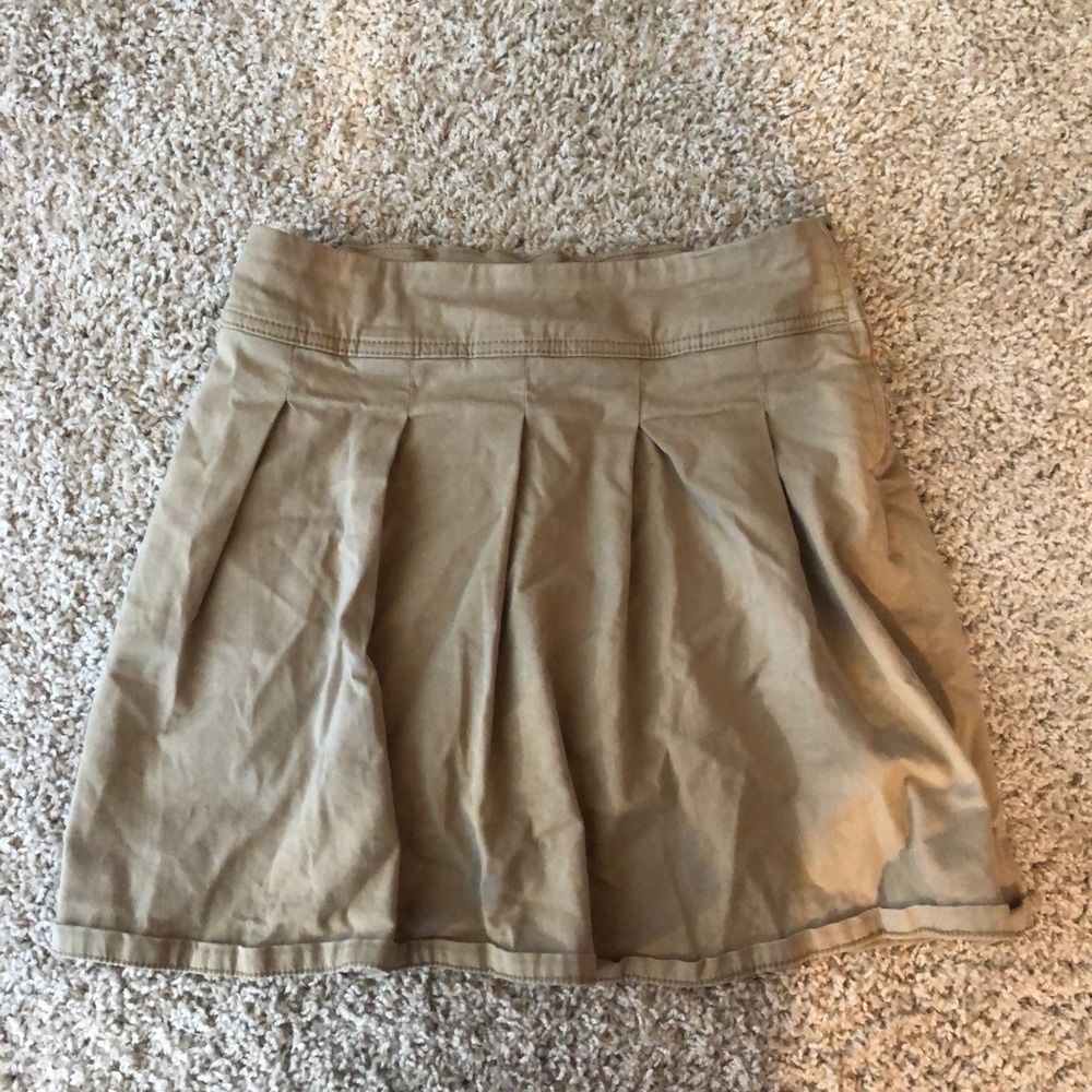 Khaki School girl skirt